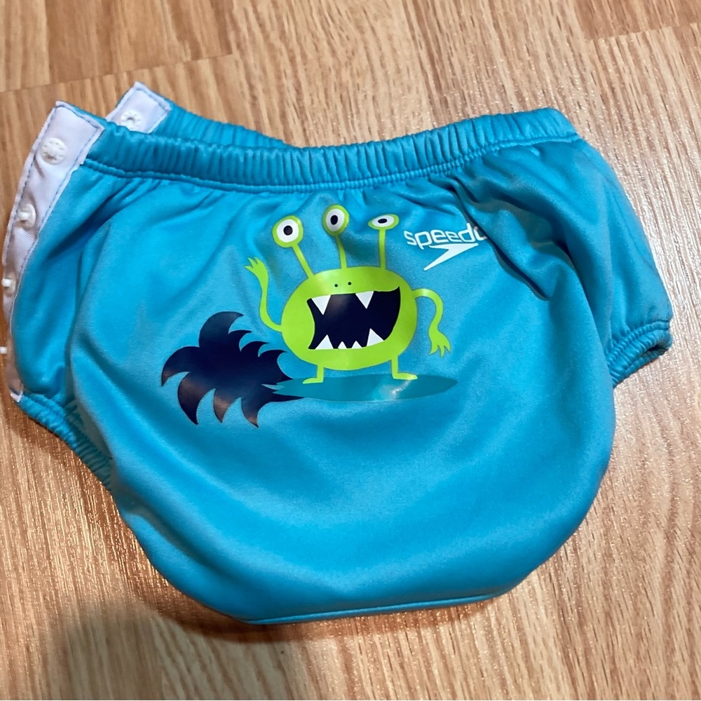 Speedo blue monster reusable swim‎ diaper large - Picture 4 of 6